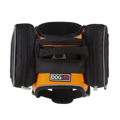 Quest Dog Harness Removable Utility Saddlebags + Built-In Waste Bag Dispenser