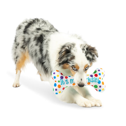 It's My Barkday Bone Dog Toy (Double Sided)