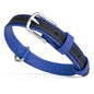 Soft Leather Dual-Color Flat Dog Collar