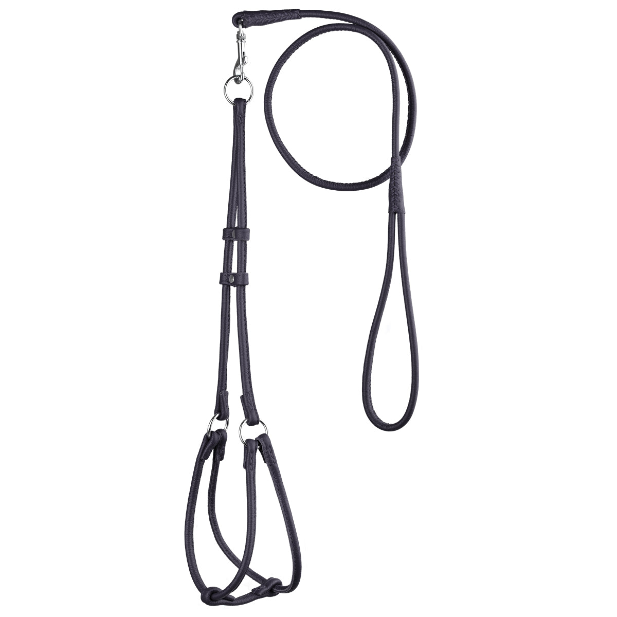Soft Leather Round Step-In Harness + Round Lead
