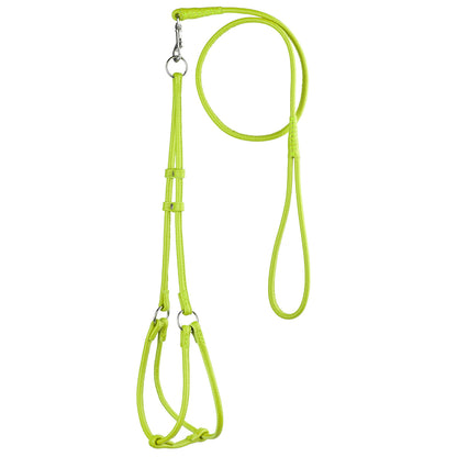 Soft Leather Round Step-In Harness + Round Lead