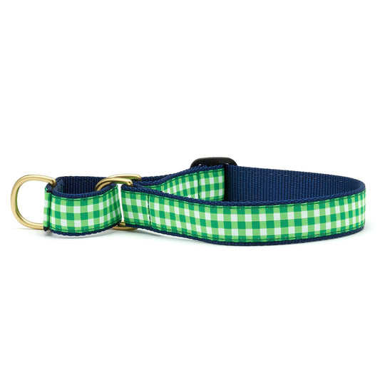 Lime Gingham Martingale