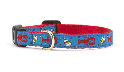 Lobster and Buoy Small Breed Dog Collar