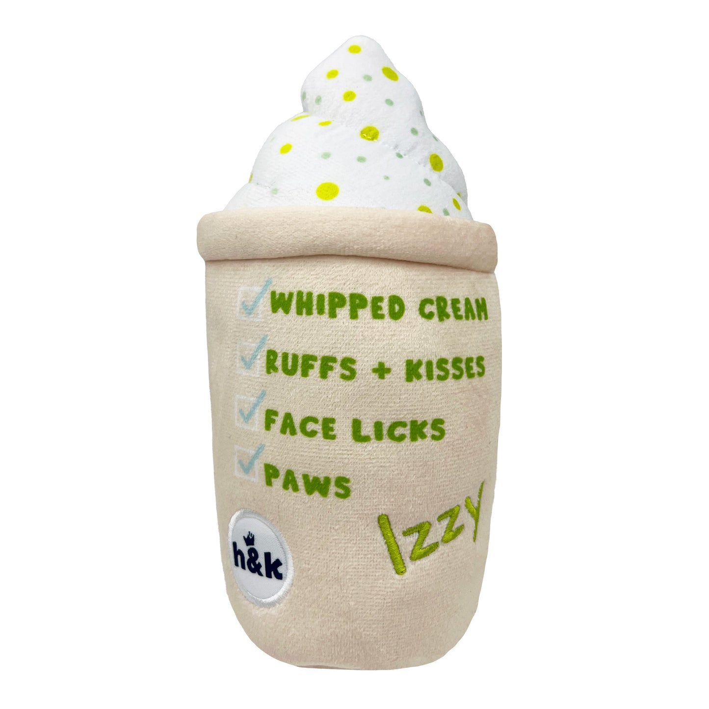 Matcha Pee Latte Dog Toy (Double Sided) - 30% Off