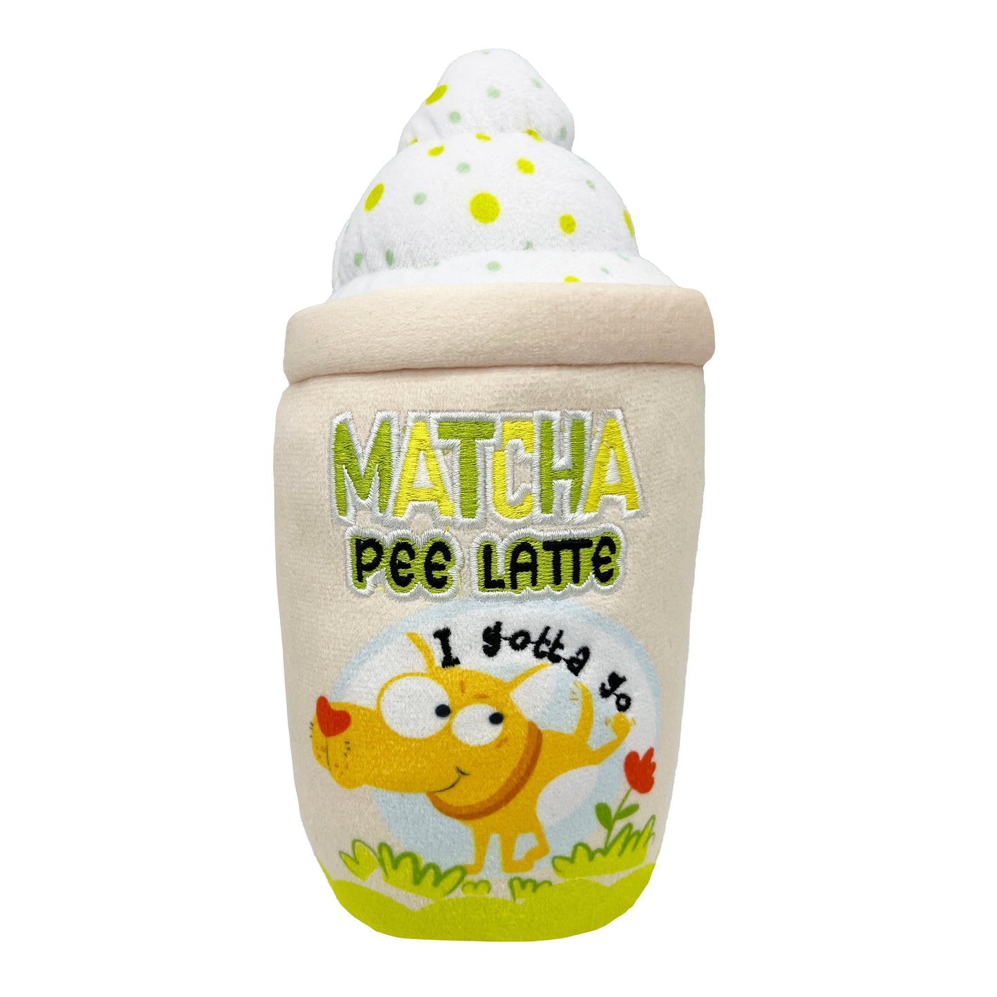 Matcha Pee Latte Dog Toy (Double Sided) - 30% Off