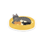 Mom and Kittens Sticker