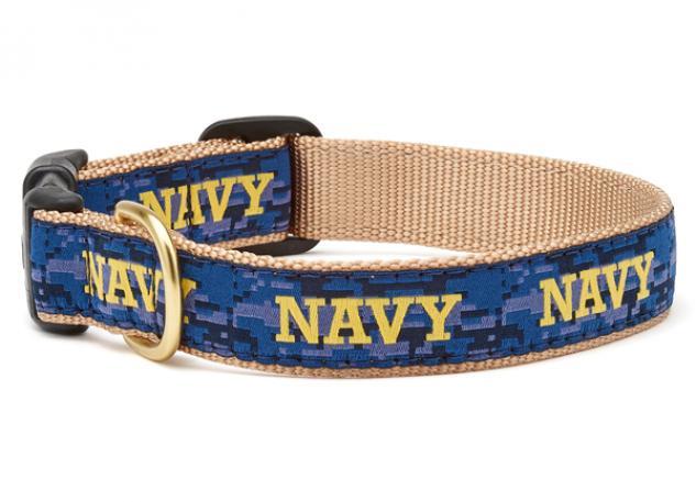 Navy Dog Collar