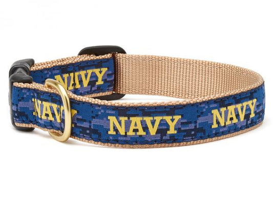 Navy Dog Collar