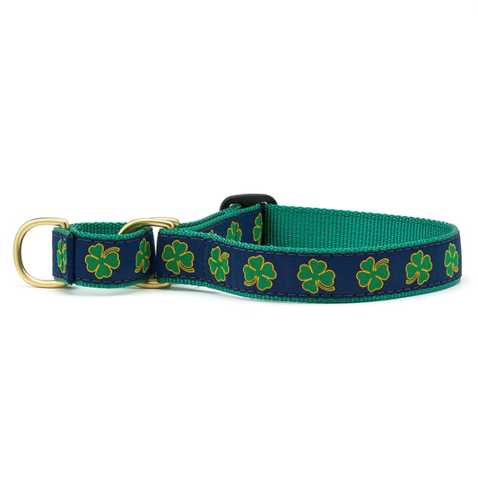 Navy Shamrock Martingale