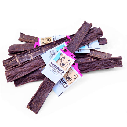 Ostrich Flattie Sticks (Bulk)- Pack of 25