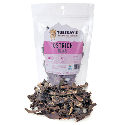 Ostrich Hearts - 4 oz- EACH