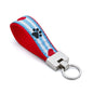 Pawprint Stripe Key Ring
