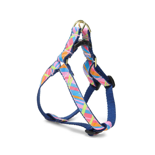 Pink Madras Small Breed Dog Harness