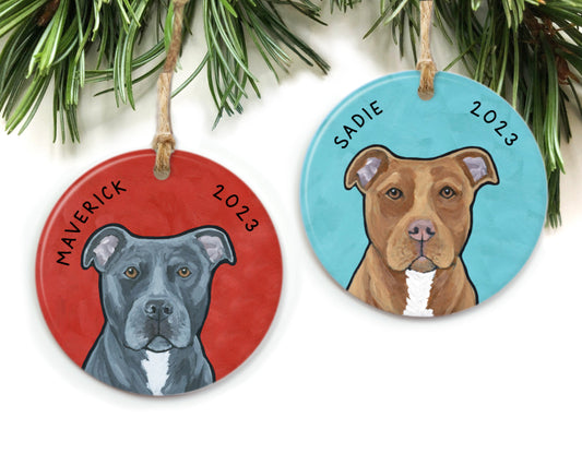 Pit Bull Ornament