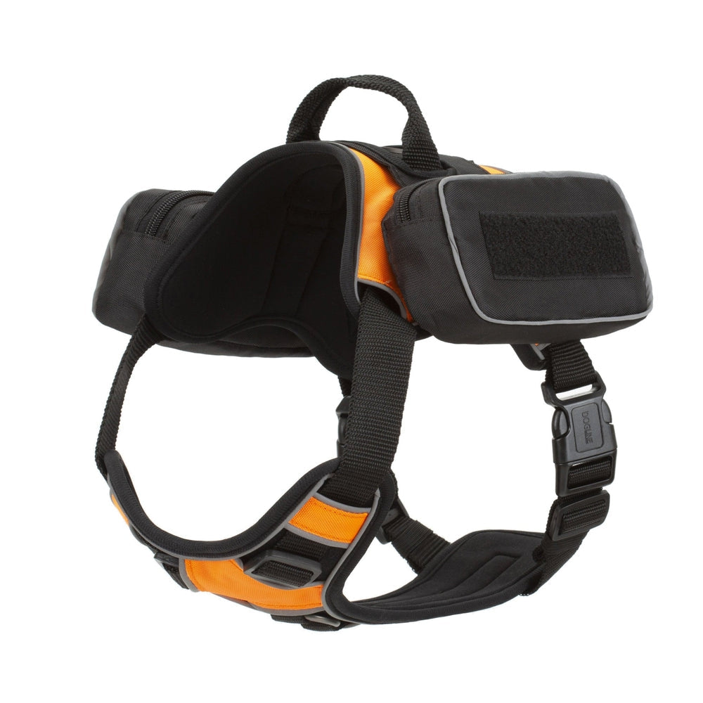 Quest Dog Harness Removable Utility Saddlebags + Built-In Waste Bag Dispenser