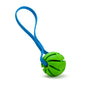 Rubber Spiral Ball Dog Toy with Biothane Handle