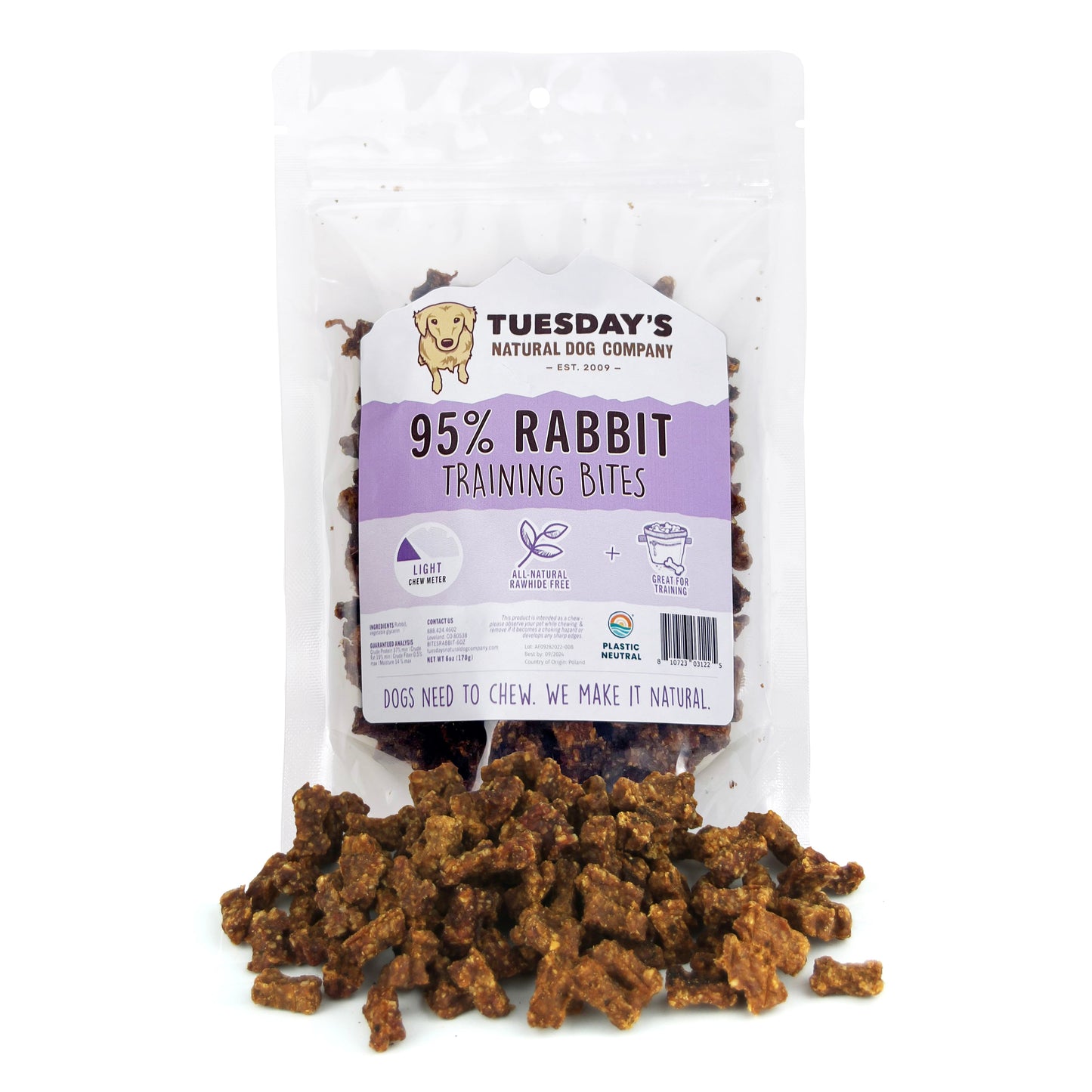95% Rabbit Training Bites - 6 oz - EACH