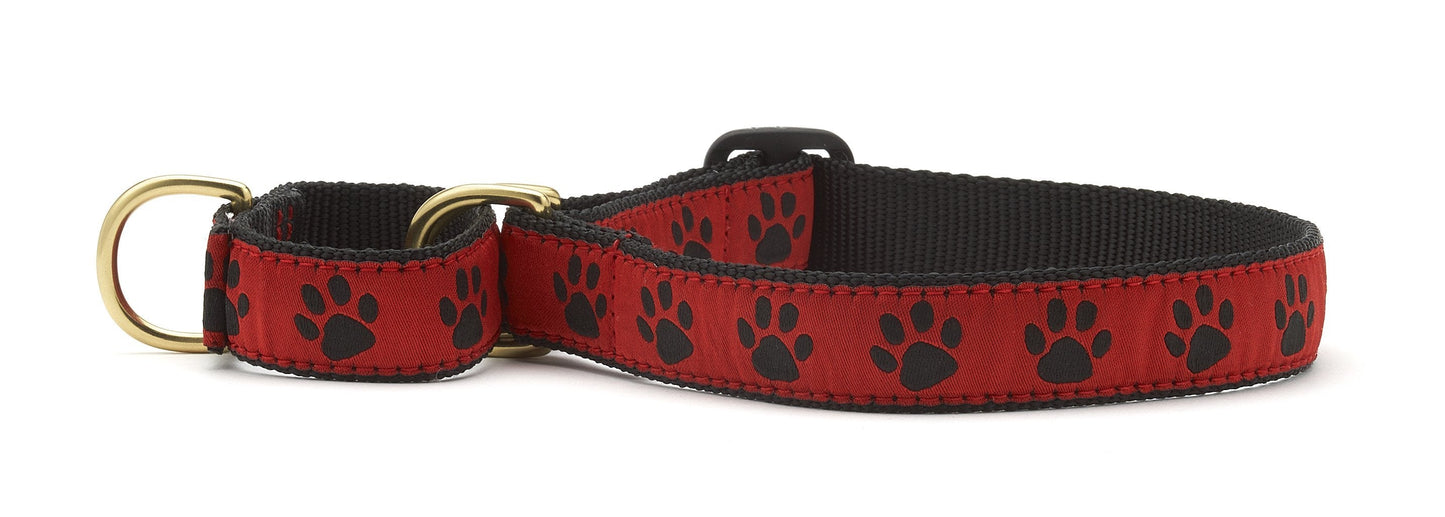Red and Black Paw Martingale