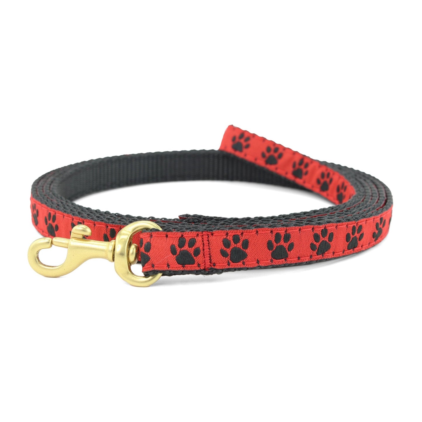 Red and Black Paw Small Breed Dog Lead