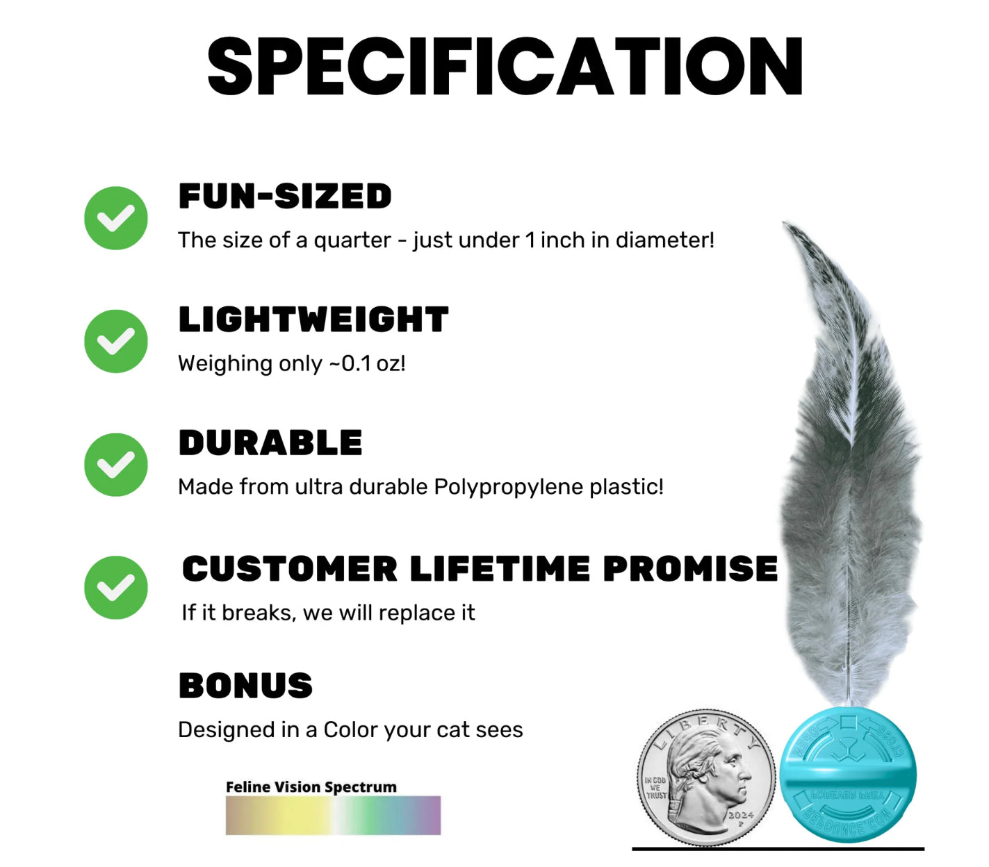 Forever Prey™ - The World's First Refillable Feather Toy