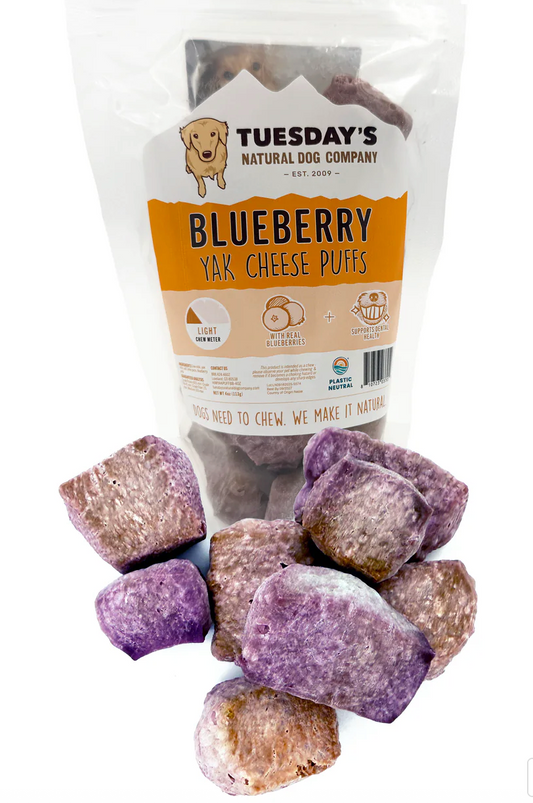 Blueberry Yak Cheese Puffs- Each