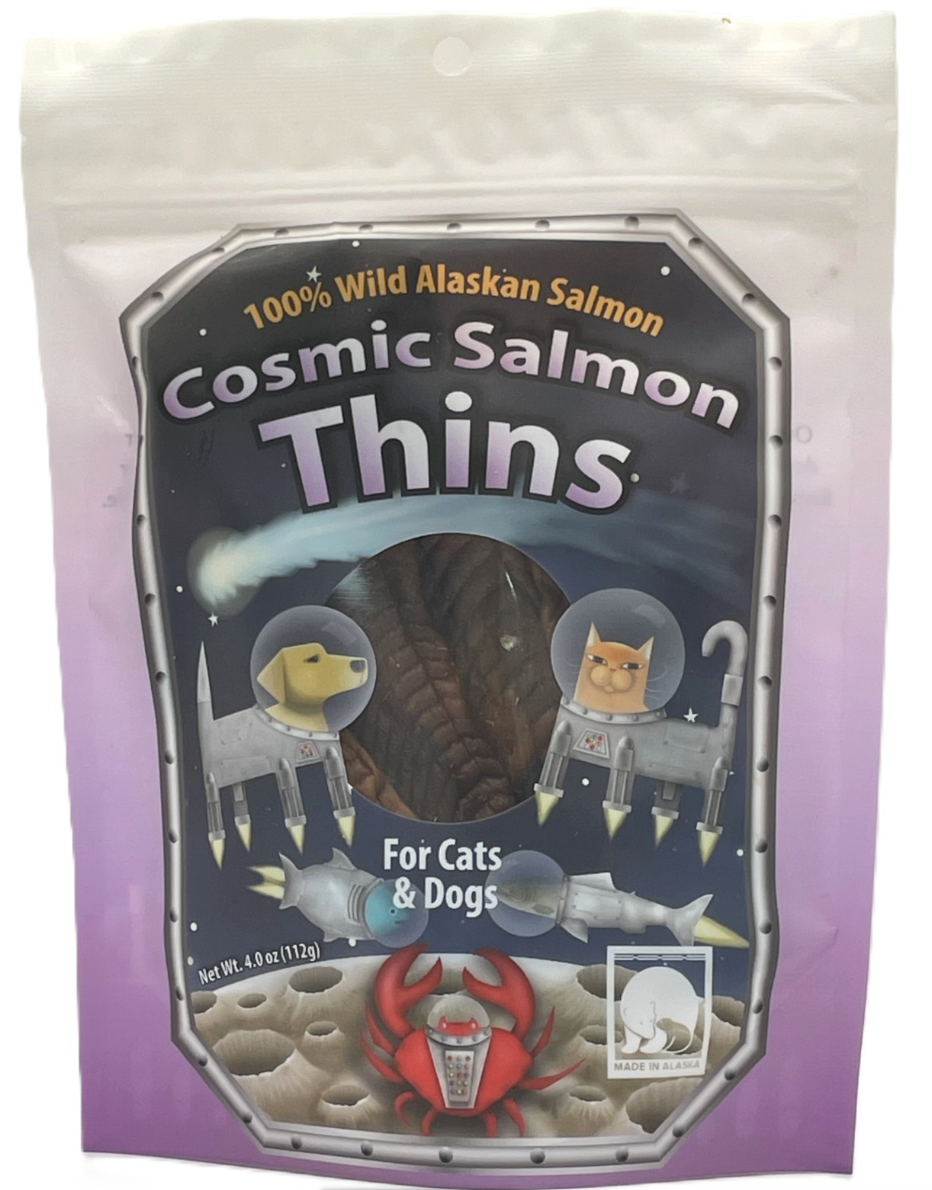 Cosmic Salmon Thins 4.0 oz Bag