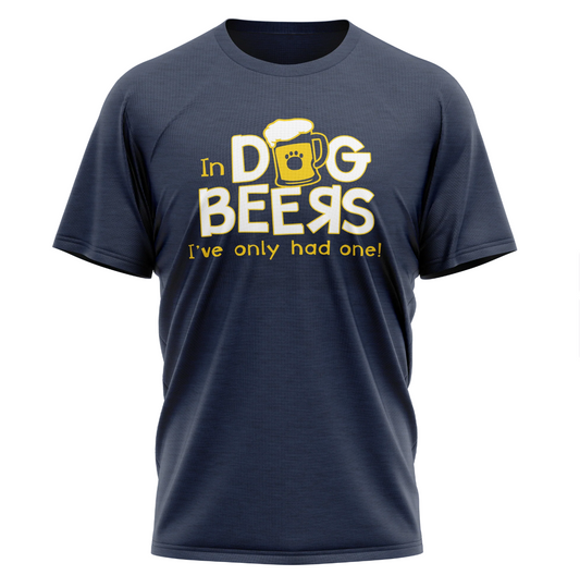 Unisex T-Shirt - In Dog Beers - Light Heathered Gray