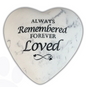 Memorial Heart Stones Assortment - includes 2 each of all 3 designs.