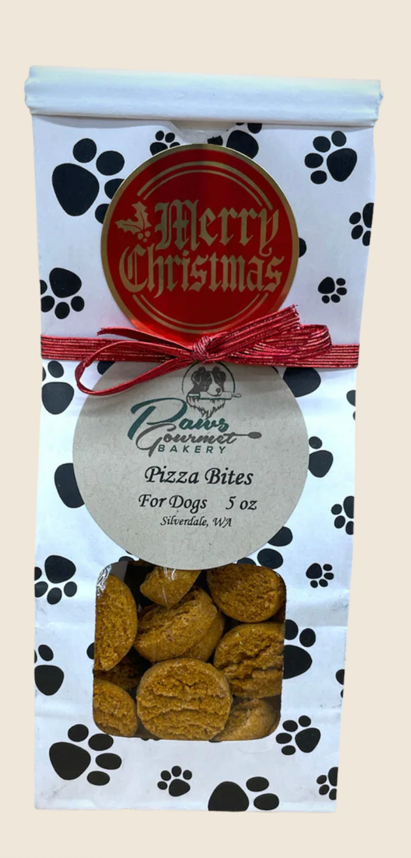 Paws Gourmet Bakery Pizza Bites for Dogs 5 oz, Silverdale, WA