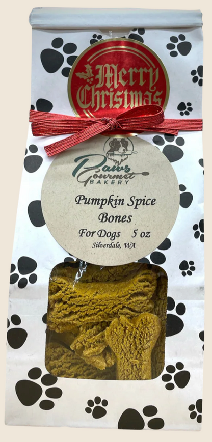 Paws Gourmet Bakery Pumpkin Spice Bones for Dogs 5 oz