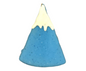 Paws Gourmet Bakery Year Round- Custom Treats (Special Order) mountain shaped cookie with blue icing and white top