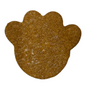 Paw print shaped dog treat