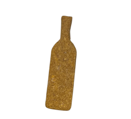 Wine bottle shaped dog treat