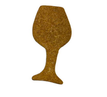 Cognac glass shaped cookie