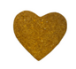 Heart-shaped cookie with a textured surface