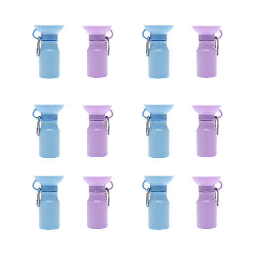 Mini Travel Bottle Assorted 15oz (Case of 12)- Lilac and Sky Blue