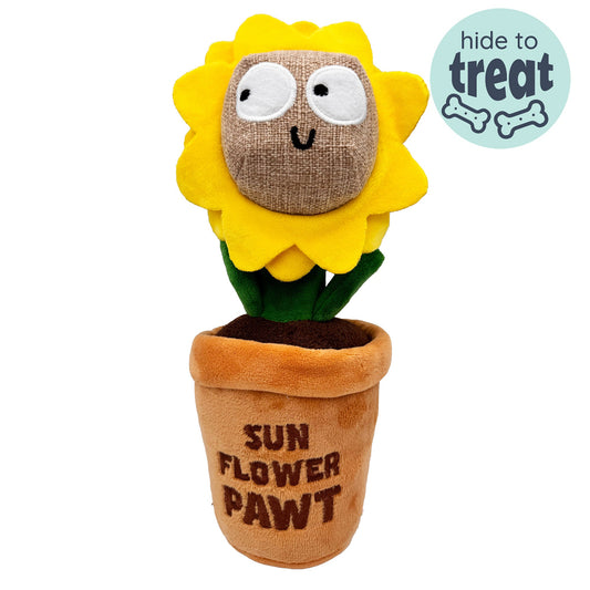 Seek 'n Treat Sunflower Pawt Dog Toy