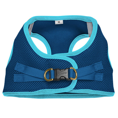 Navy and Aqua Small Dog Vest Harness