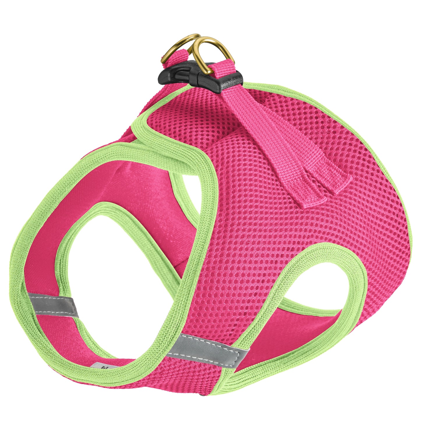 Pink and Lime Small Dog Vest Harness