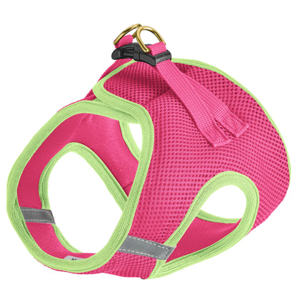 Pink and Lime Small Dog Vest Harness