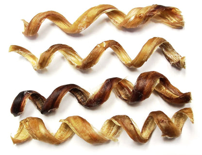 9" Curly Bully Sticks - Natural Scent (Bulk) - Pack of 25