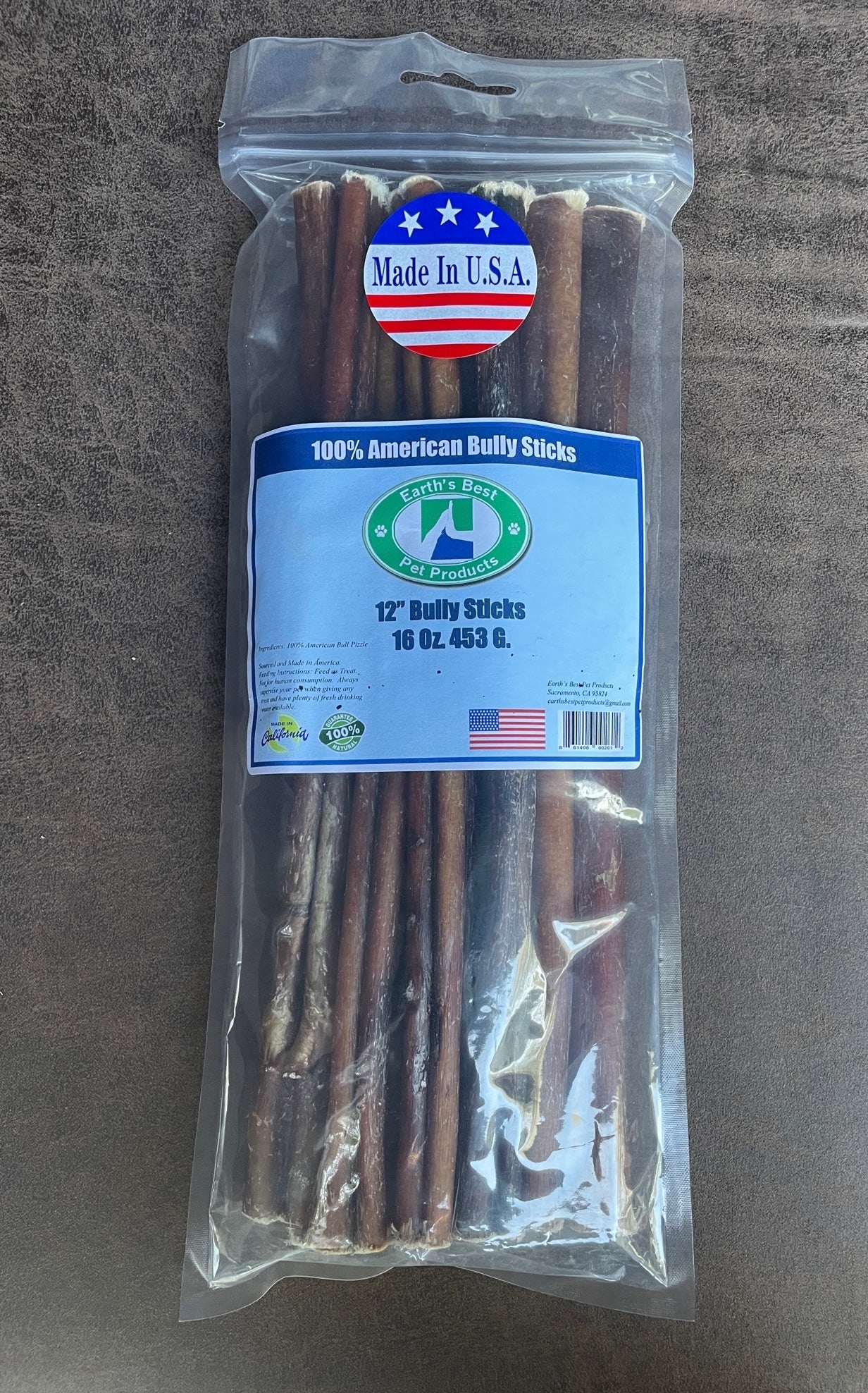 USA Angus Bully Sticks -Bagged Packs (Thick Sized) W/ UPC