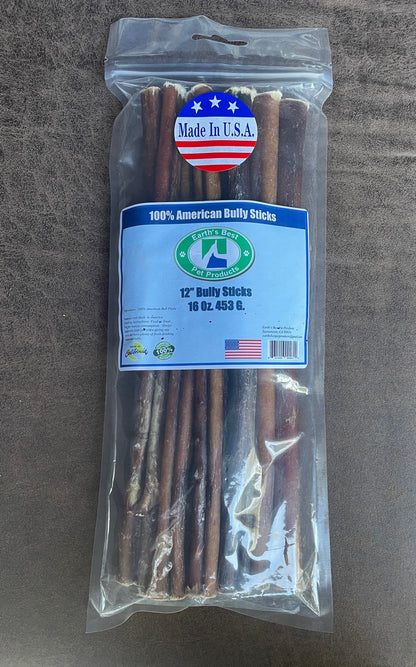 USA Angus Bully Sticks -Bagged Packs (Thick Sized) W/ UPC
