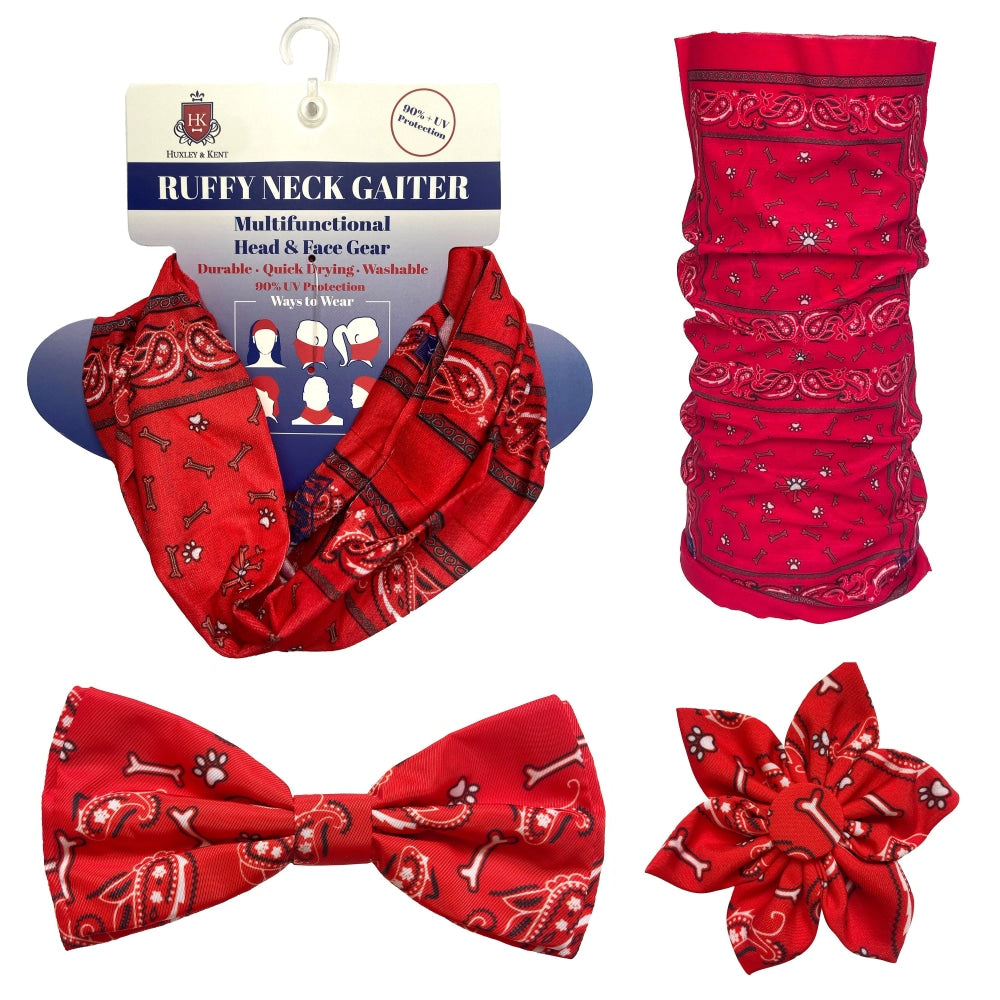 Bone-Dana Red Bow Tie