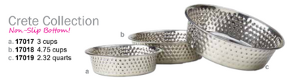 Stainless Steel Crete Hammered (Inner Pack: 6)