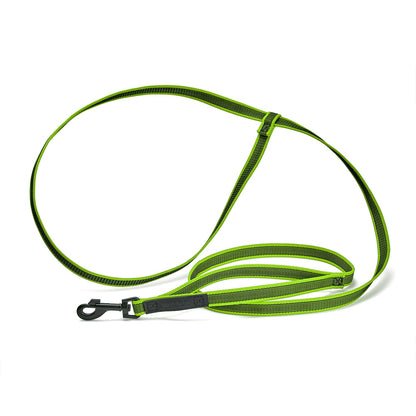Rubber Infused Nylon Multifunctional Dog Leash for Walking and Running Hands Free