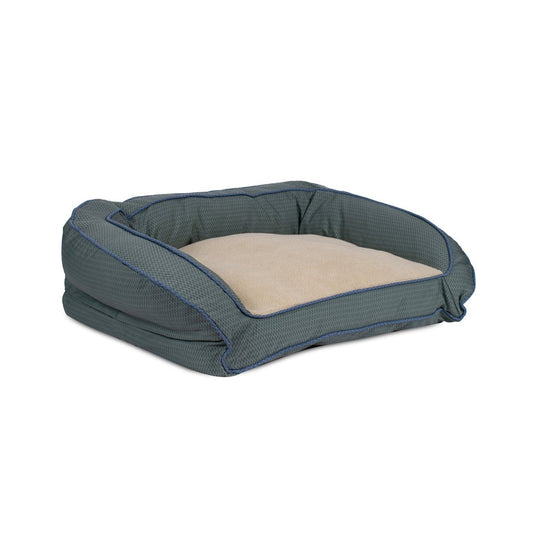 GreenDog Bolster Bed- Checkered Wave