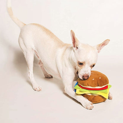 Hamburger Dog Toy