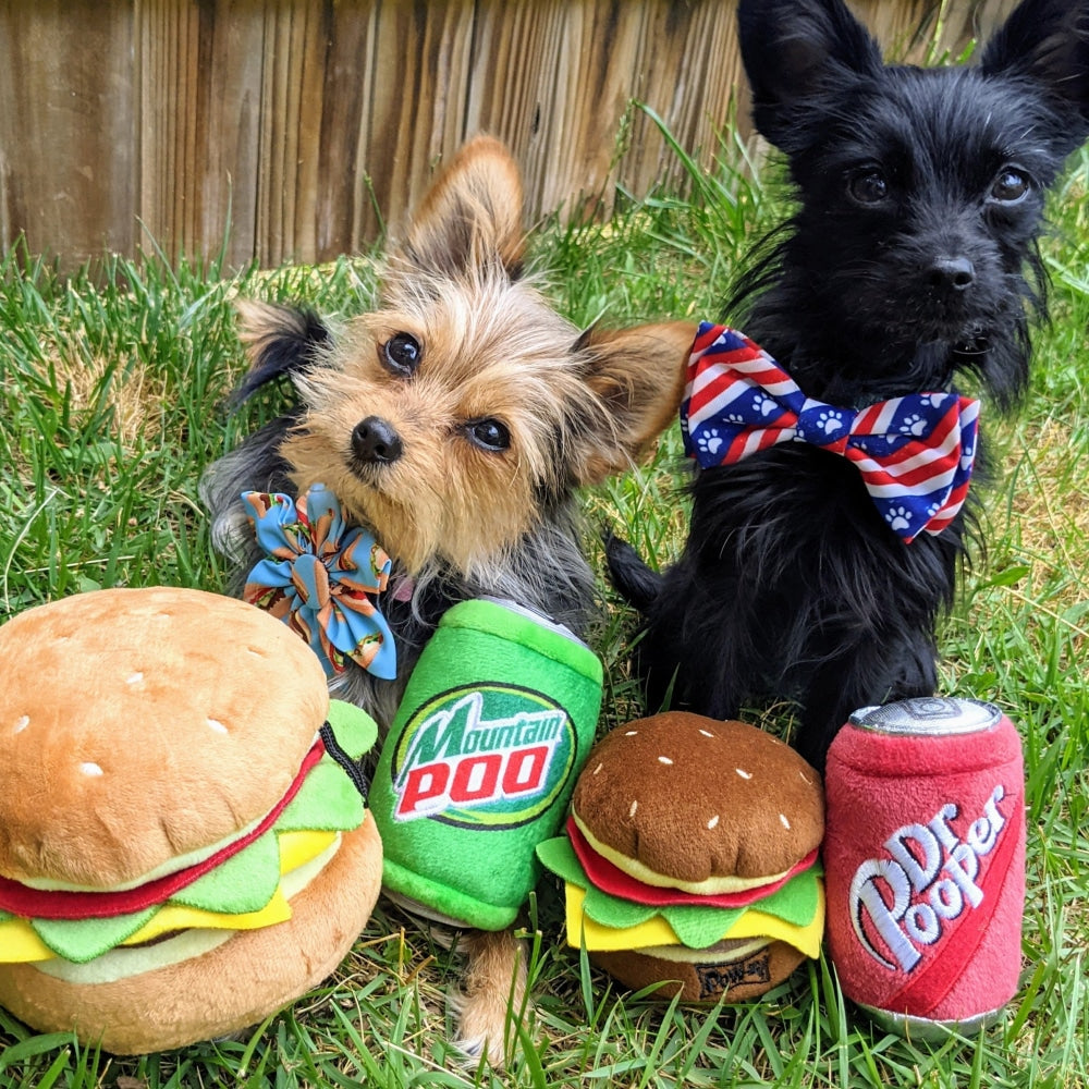 Hamburger Dog Toy
