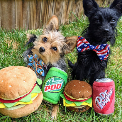 Hamburger Dog Toy